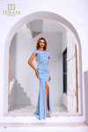 Terani Couture 251M4444 Stretch Crepe Off Shoulder Dress