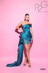 Tarik Ediz 54024 Taffeta One Shoulder Corset High Low Dress
