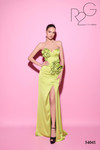 Tarik Ediz 54041 Satin Strapless Sweetheart Neckline Dress
