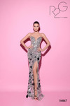 Tarik Ediz 54067 Sequin Strapless Sweetheart Neckline Dress