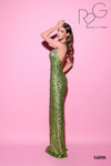 Tarik Ediz 54090 Sequin Sweetheart Neck Sleeveless Dress