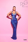 Tarik Ediz 54090 Sequin Sweetheart Neck Sleeveless Dress