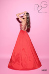 Tarik Ediz 54132 Taffeta Sweetheart Neck Straps Sleeve Dress