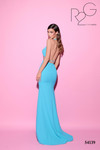 Tarik Ediz 54139 Crepe Halter Neck Sleeveless Long Dress