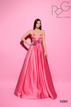 Tarik Ediz 54203 Satin Strapless Sweetheart Neckline Dress