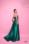 Tarik Ediz 54255 Taffeta Asymmetric Neck Strapless Dress