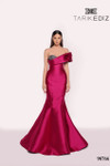 Tarik Ediz 98766 Taffeta Asymmetric Neck One Shoulder Dress