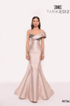 Tarik Ediz 98766 Taffeta Asymmetric Neck One Shoulder Dress