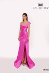 Tarik Ediz 98768 Taffeta Asymmetric Neck Sweetheart Dress