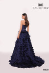 Tarik Ediz 98830 Taffeta Straight Neck Strapless Long Dress