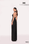 Tarik Ediz 98834 Taffeta High Neck Sleeveless Long Dress