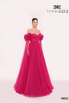 Tarik Ediz 98882 Tulle Off Shoulder Sweetheart Neck Dress