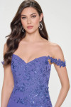Cameron Blake by Mon Cheri CB211 Crepe Lace Applique Dress