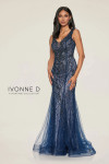 Ivonne D by Mon Cheri ID802 Embroidered Tulle Beads Dress