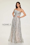 Ivonne D by Mon Cheri ID804 Embroidered Tulle Long Dress