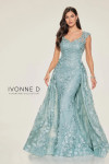 Ivonne D by Mon Cheri ID801 Embroidered Tulle Long Dress