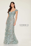 Ivonne D by Mon Cheri ID807 Embroidered Tulle Long Dress
