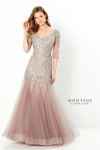 Montage by Mon Cheri 220936 Tulle Lace Applique Long Dress