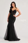 Colette by Daphne CL8210 Glitter Tulle Stretch Lining Dress