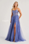 Colette by Daphne CL8240 Allover Lace Glitter Tulle Dress