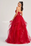 Colette by Daphne CL8290 Glitter Tulle Strapless Long Dress