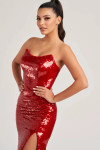 Colette by Daphne CL8300 Stretch Sequin Stretch Lining Dress