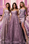 Colette by Daphne CL8400 Tulle Glitter Tulle Sequin Dress