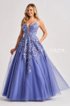 Colette by Daphne CL8420 Sequin Confetti Glitter Tulle Dress