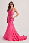 Colette by Daphne CL8455 Novelty Stretch Jersey Long Dress