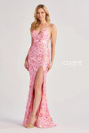 Colette by Daphne CL8465 Novelty Stretch Sequin Tulle Dress