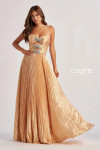 Colette by Daphne CL8520 Pleated Satin Satin Lining Dress