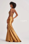 Colette by Daphne CL8560 Metallic Jersey Sequins Long Dress