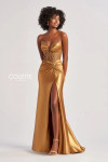Colette by Daphne CL8560 Metallic Jersey Sequins Long Dress