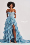 Colette by Daphne CL8690 Accent Stones Glitter Tulle Dress