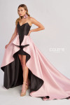 Colette by Daphne CL8695 Mikado Strapless Hi-low Long Dress