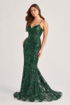 Colette by Daphne LC9015 Stretch Sequin Mesh Lining Dress
