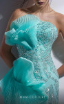 MNM Couture G1287 Beaded Strapless Ruffles Fitted Long Dress