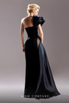 MNM Couture G1531 Crepe Organza Draped Fitted Long Dress