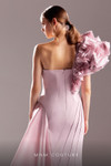 MNM Couture G1532 Crepe Organza One Shoulder Fitted Dress