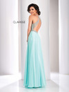 Clarisse 3068 Jewels Halter Illusion Neck Sleeveless Dress