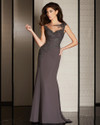 Clarisse M6240 Sheer Illusion Bateau Neck Sleeveless Dress