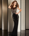 Clarisse M6244 Beaded Knit Sleeveless Evening Long Dress