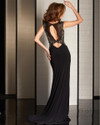 Clarisse M6244 Beaded Knit Sleeveless Evening Long Dress