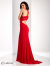Clarisse 3040 Illusion Jewel Sleeveless Sheath Long Gown
