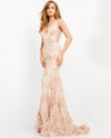 Jovani 02753 Sequin Embellished Plunging V-Neck Long Gown