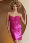 Amelia Couture BZ9028S Sweetheart Neck Strapless Short Gown