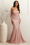 Amelia Couture 7057 Beaded Embellishments Strapless Gown