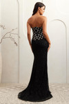 Amelia Couture IN2001 Beaded Embellishments Strapless Gown