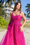 Amelia Couture 4044 Tulle Sleeveless Scoop Neck A-line Gown
