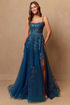 Amelia Couture 4044 Tulle Sleeveless Scoop Neck A-line Gown